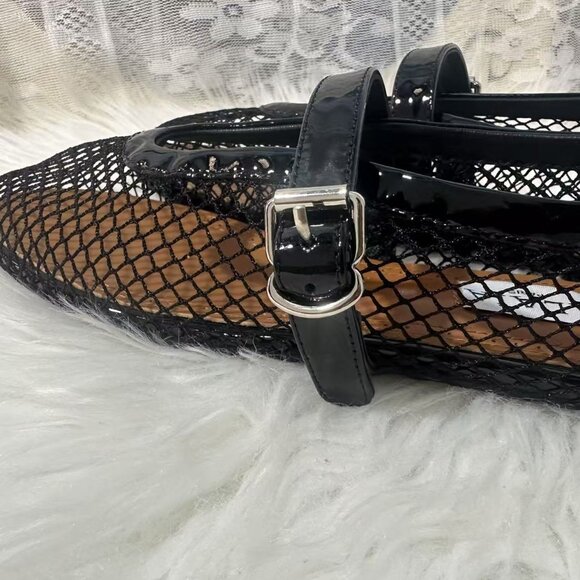 Black Mesh Women's Shoes - Picture 5 of 7